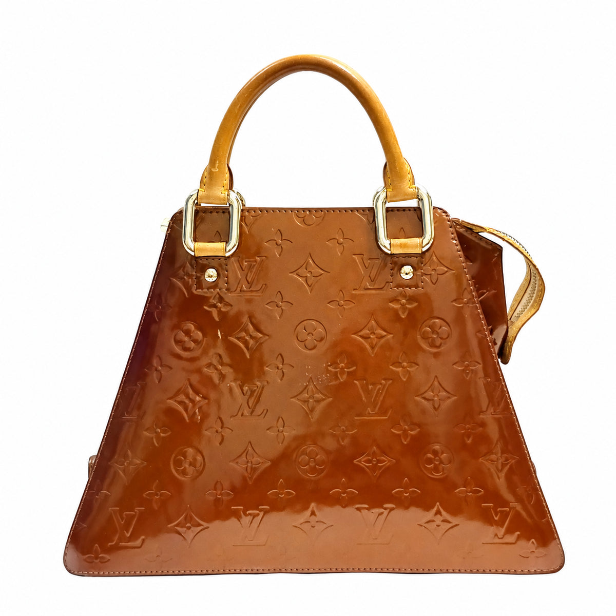 Louis Vuitton Bronze Vernis Forsyth Handbag — product view