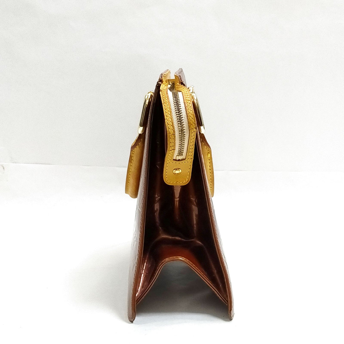 Louis Vuitton Bronze Vernis Forsyth Handbag — detail 2