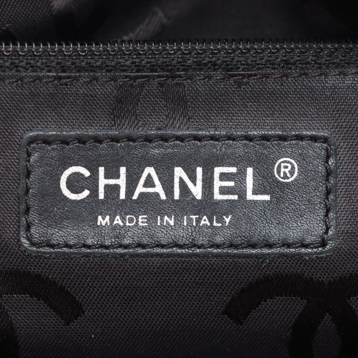 Chanel CC Logo Cambon Line Lambskin Tote Bag Beige x Black * PREORDER *