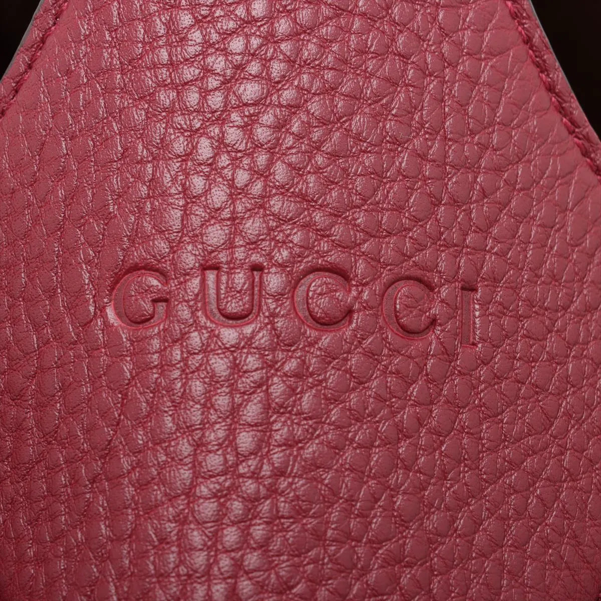 Gucci Leather Hobo Two-Way Shoulder Bag Bordeaux