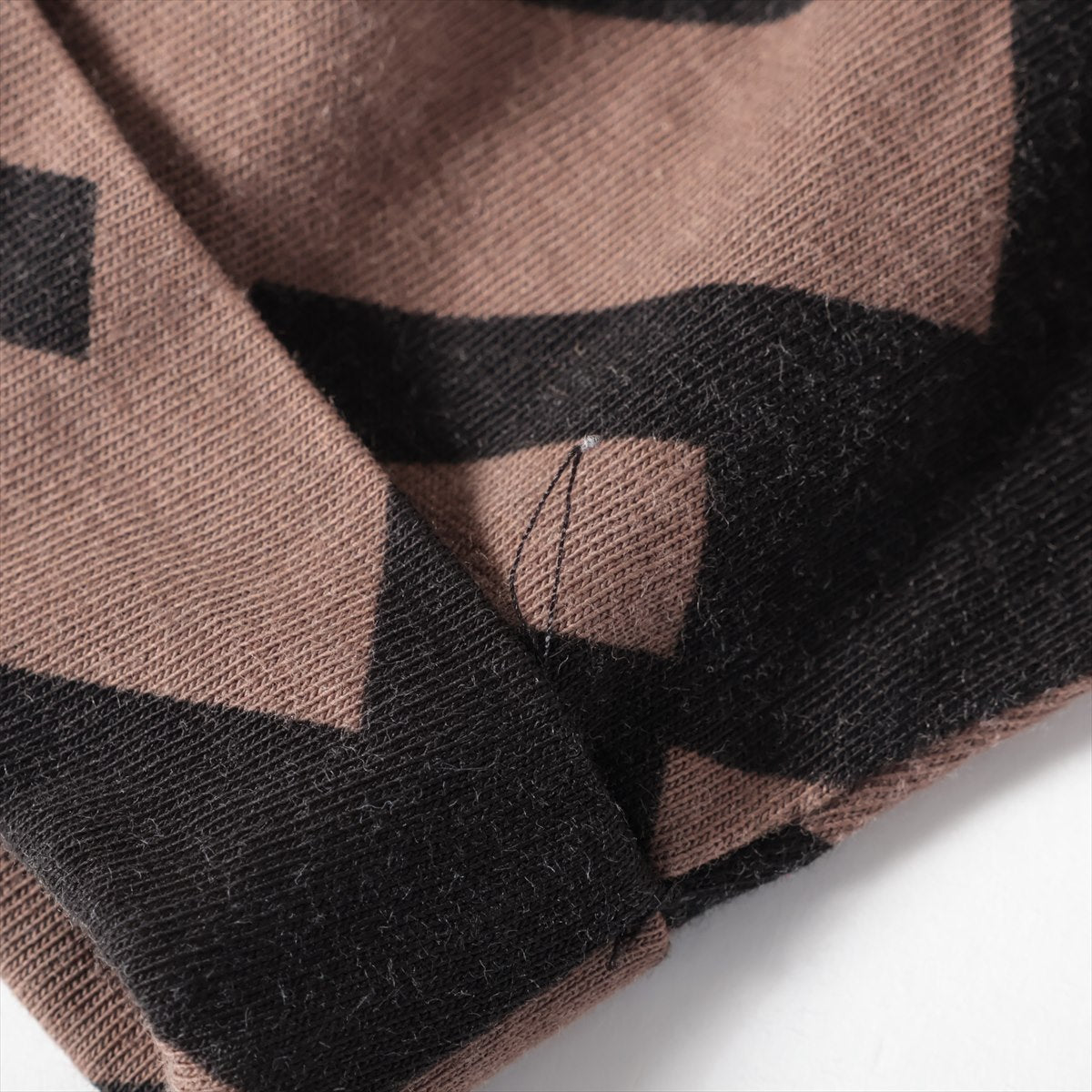 Fendi Zucca Cotton T-shirt Black × Brown