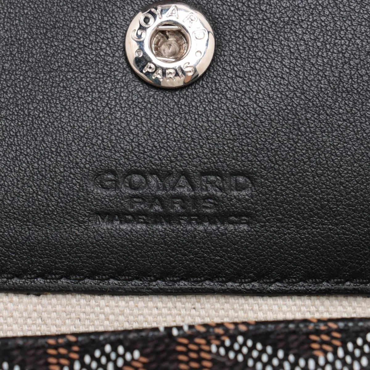 Goyard Saint Louis GM Leather Tote Bag Black
