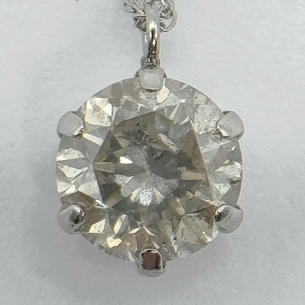 Natural Diamond 0.6ct Necklace Platinum