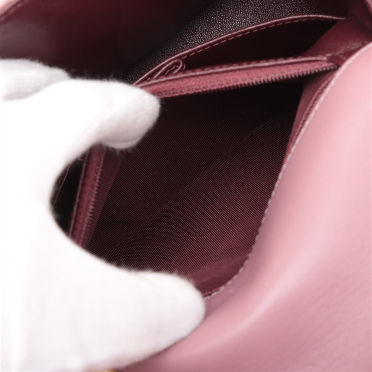 Chanel CC Logo Scallop Lambskin Single Flap Double Chain Bag Old Rose * PREORDER *