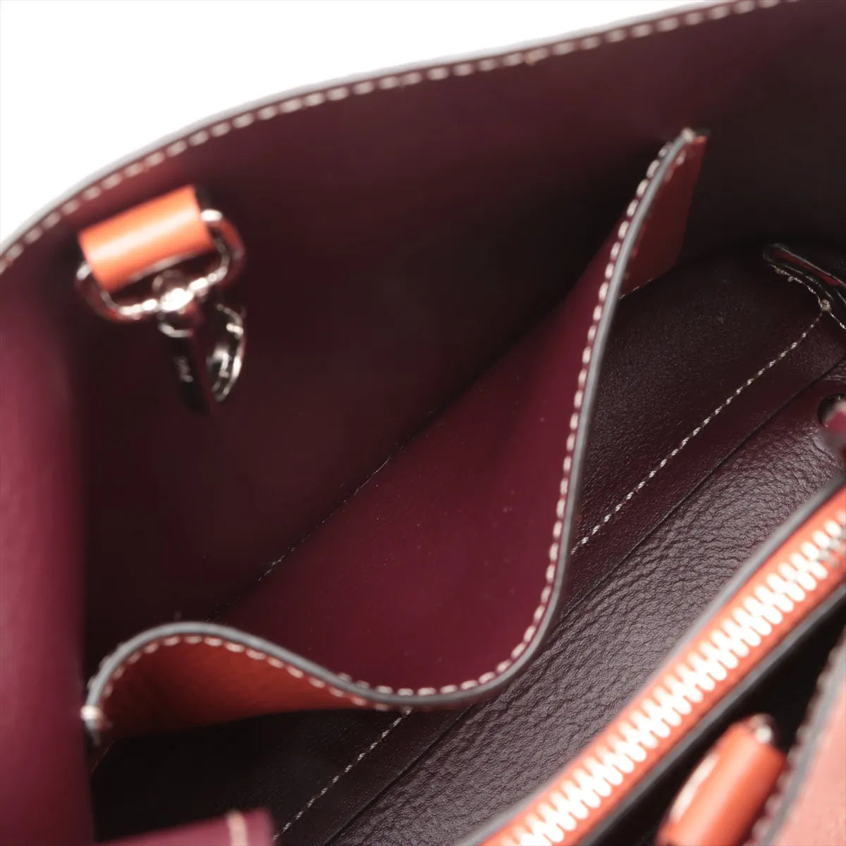 Tod's T Timeless Leather Two-Way Shoulder Bag Orange