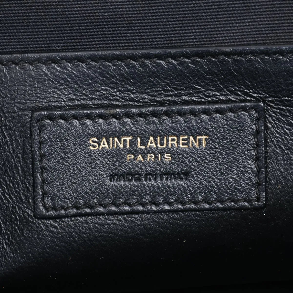 Saint Laurent Paris Downtown Cabas Leather Two-Way Handbag Gray