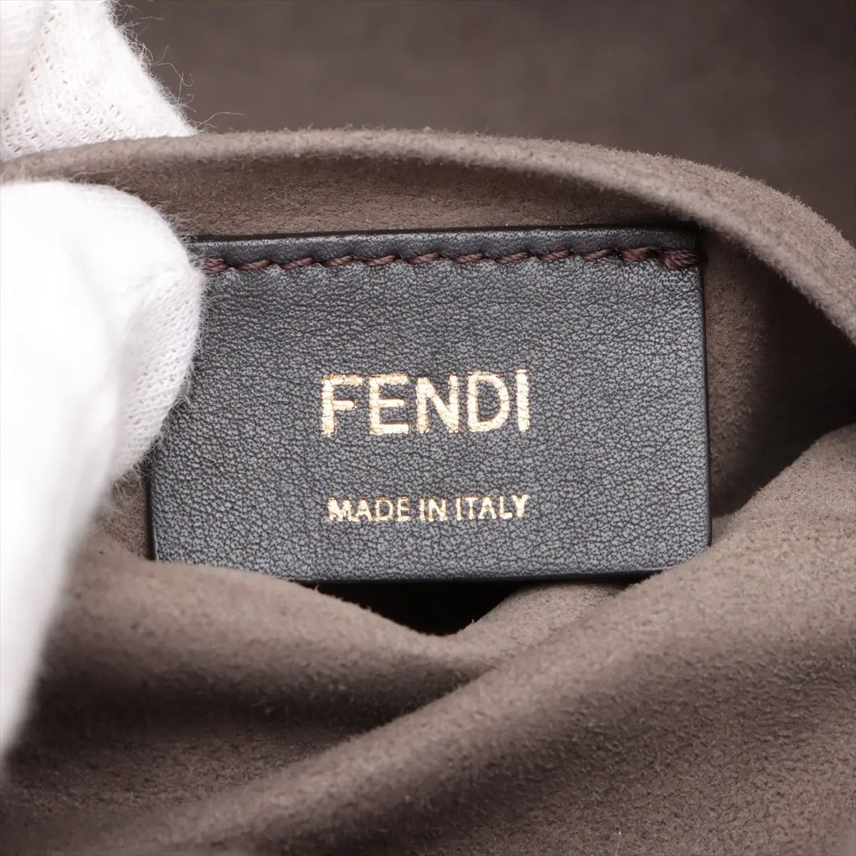 Fendi Zucca Mon Tresor Leather Two-Way Shoulder Bag Brown — product photo 10
