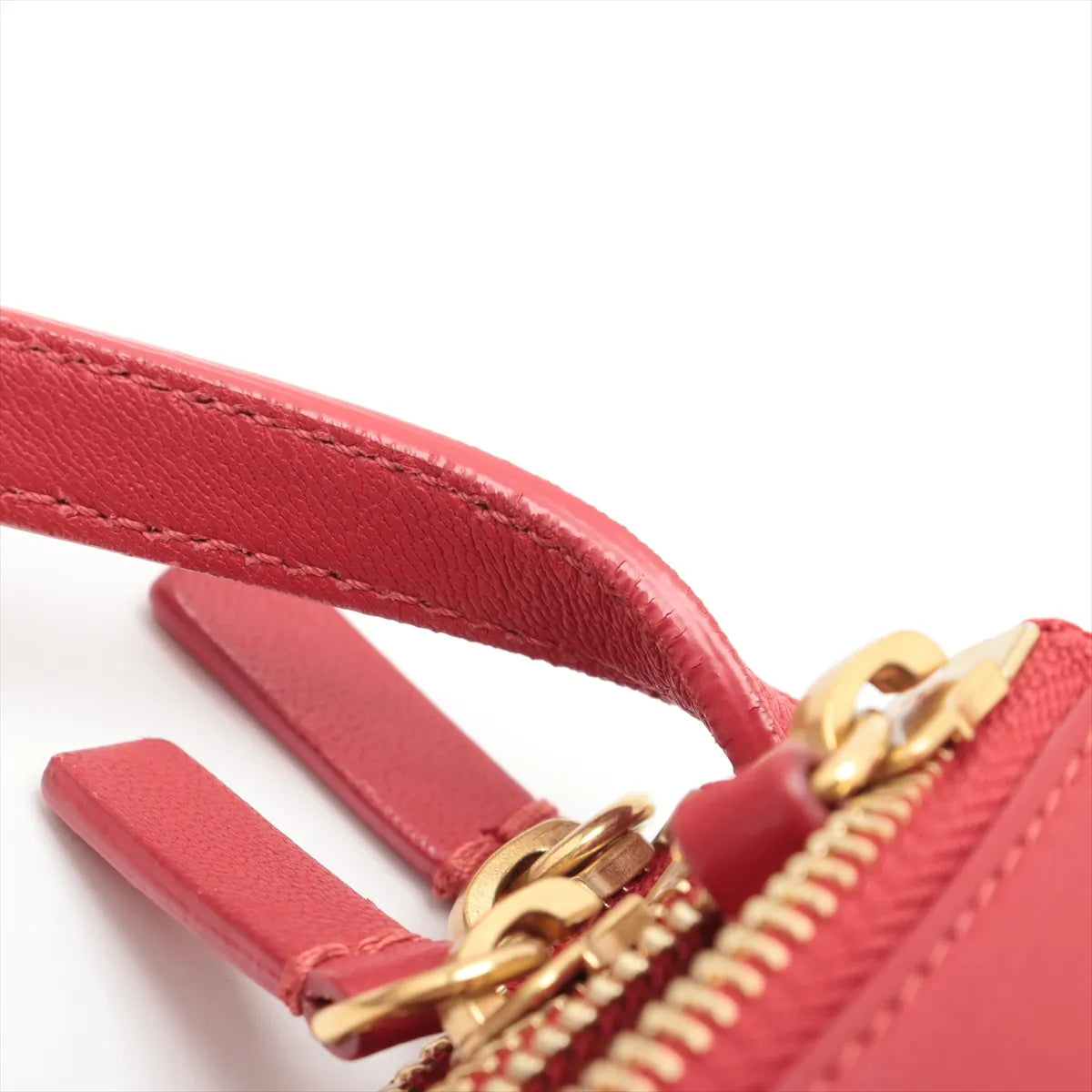Celine Trio Leather Shoulder Bag Red