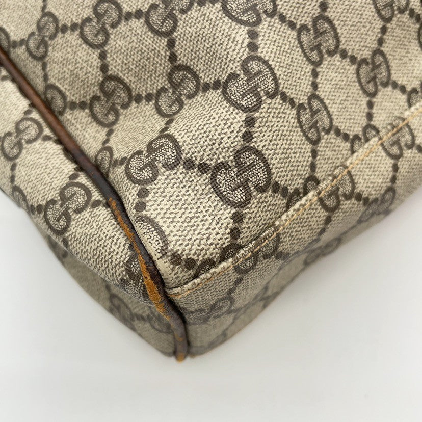 Gucci GG Supreme Leather Brown Two-Way Bag