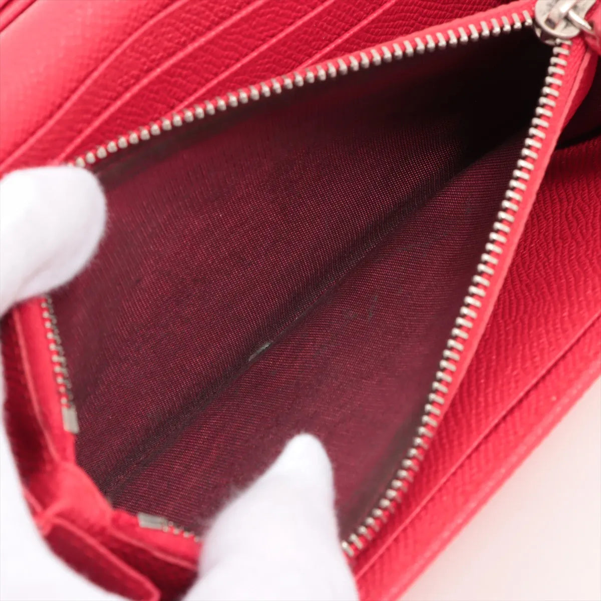 Bvlgari Bvlgari Bvlgari Leather Long Wallet Red