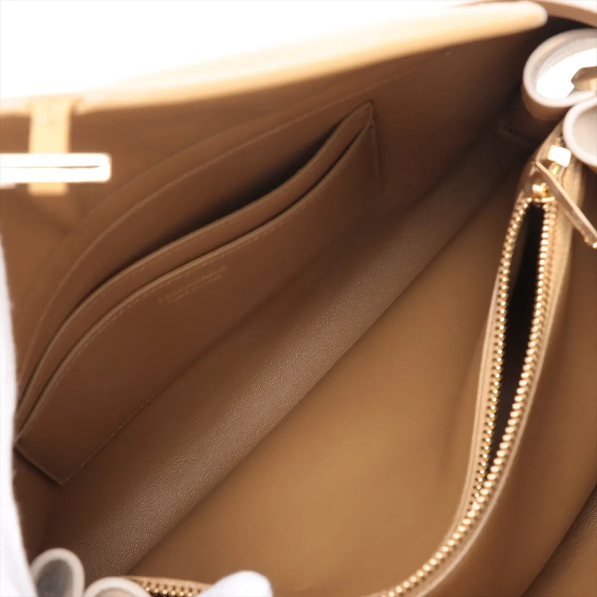 Ferragamo Hug Leather Handbag Beige