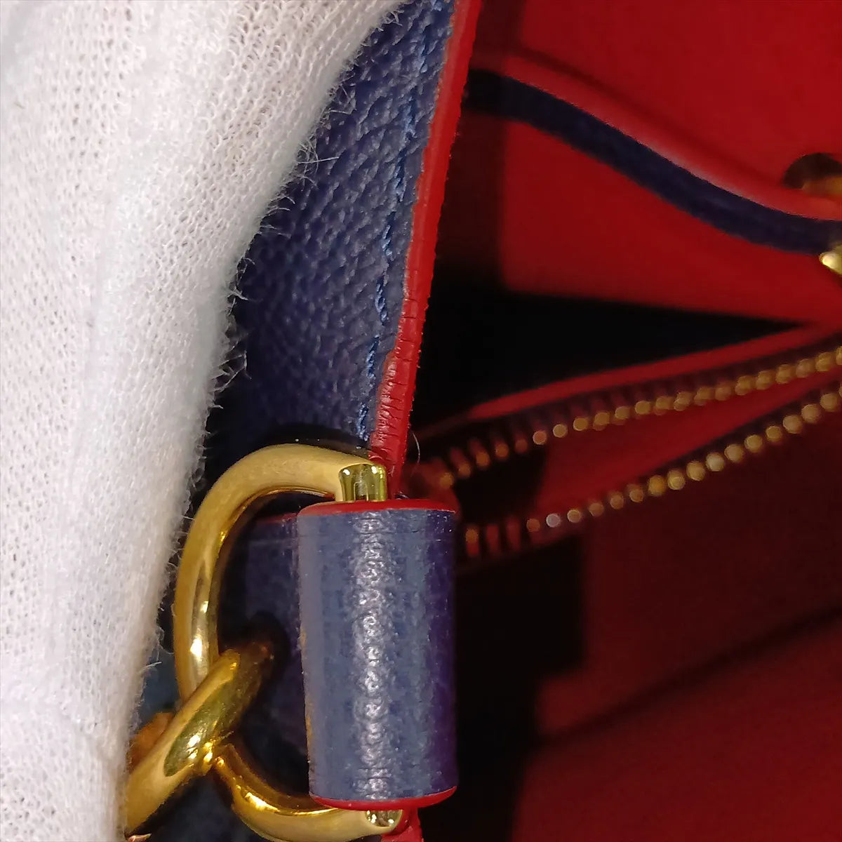Louis Vuitton Monogram Empreinte Neonoe Marine Rouge