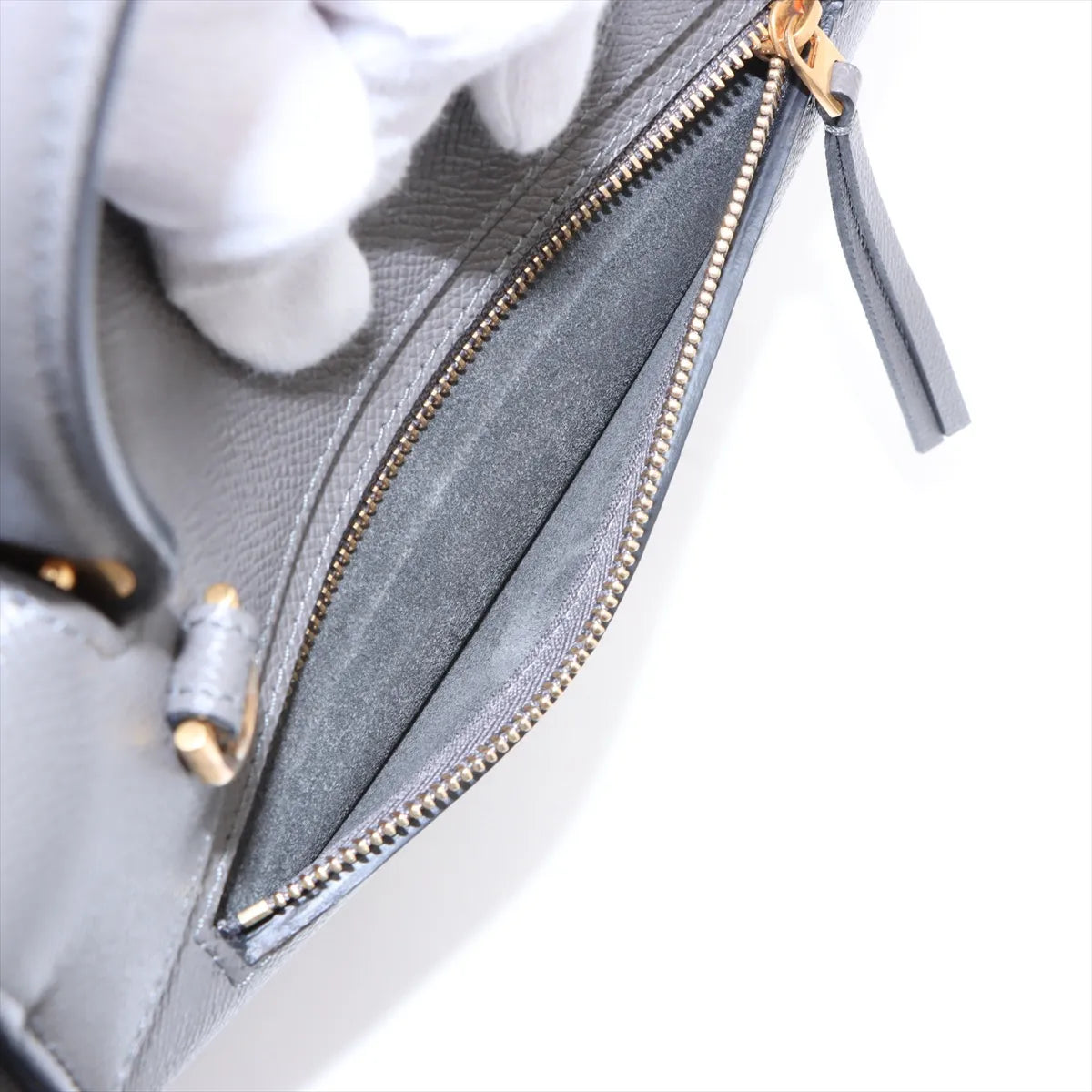 Celine Belt Bag Micro Leather Two-Way Shoulder Bag Gray — product photo 10