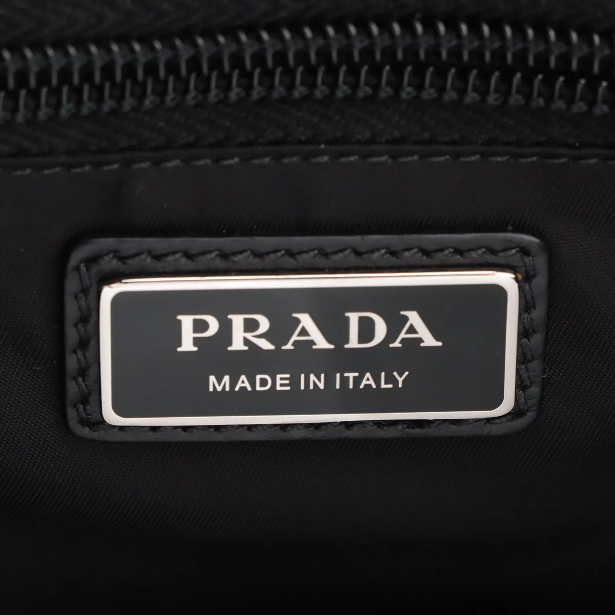 Prada Landscape Painting Re-Nylon Leather Backpack Black x White