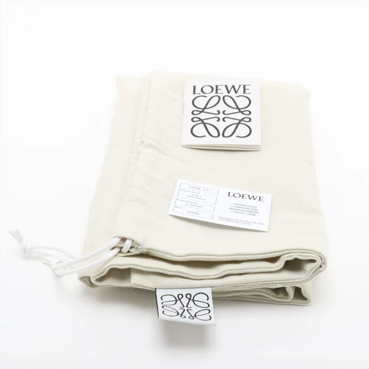 Loewe Puzzle Fold Medium Leather Tote Bag Greige
