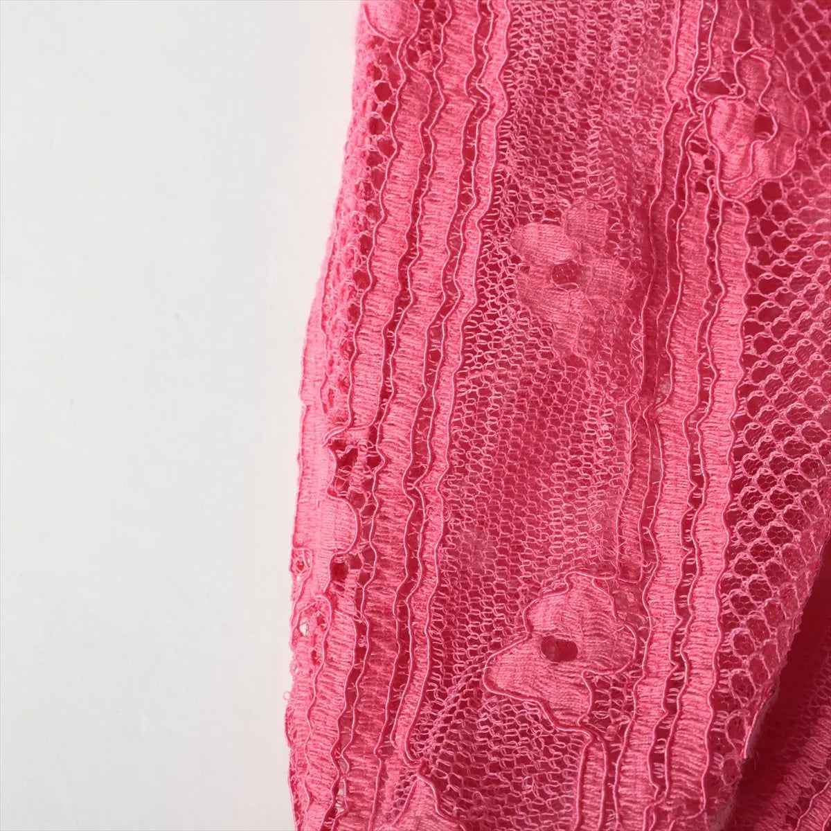 Valentino Garavani Lace See-through Longsleeve Blouse Pink