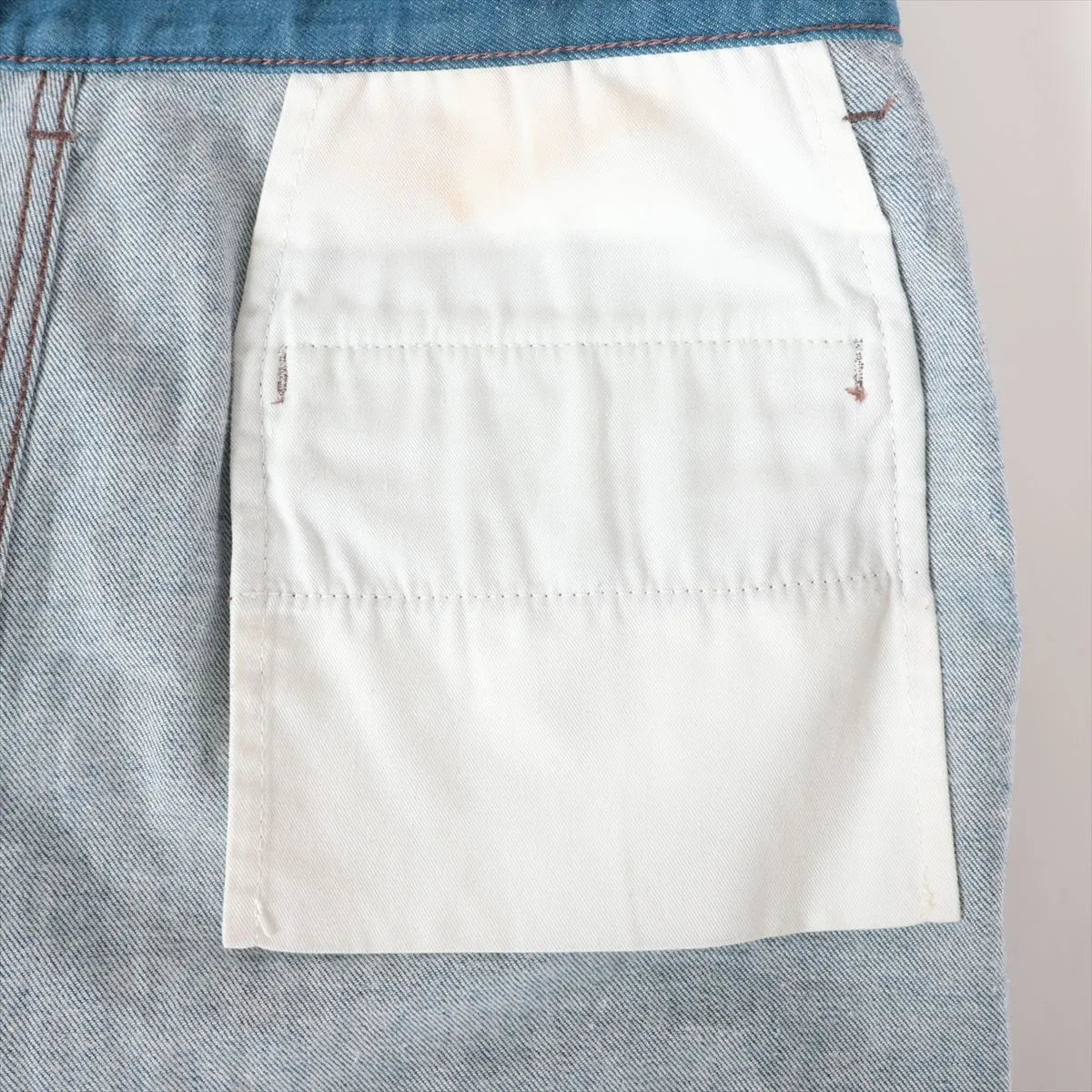 Gucci Cotton Short Pants Denim Blue