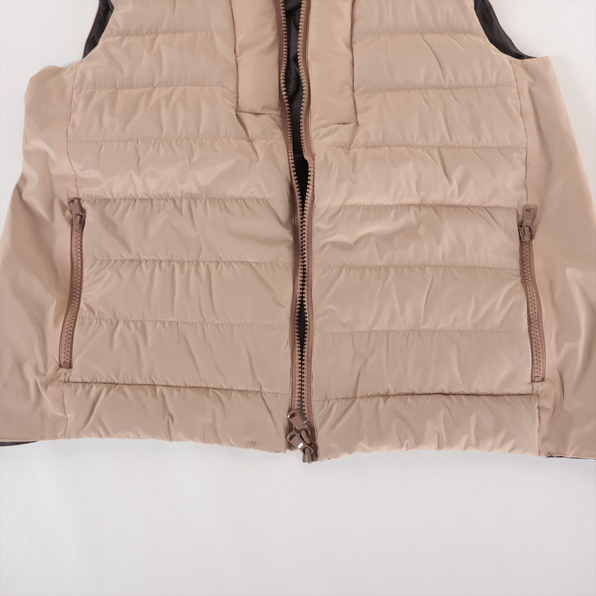 Brunello Cucinelli Nylon Down Vest Beige