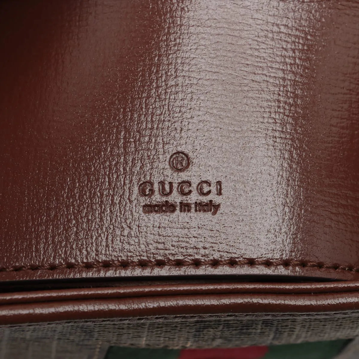 Gucci Jackie 1961 GG Supreme Leather Shoulder Bag Brown