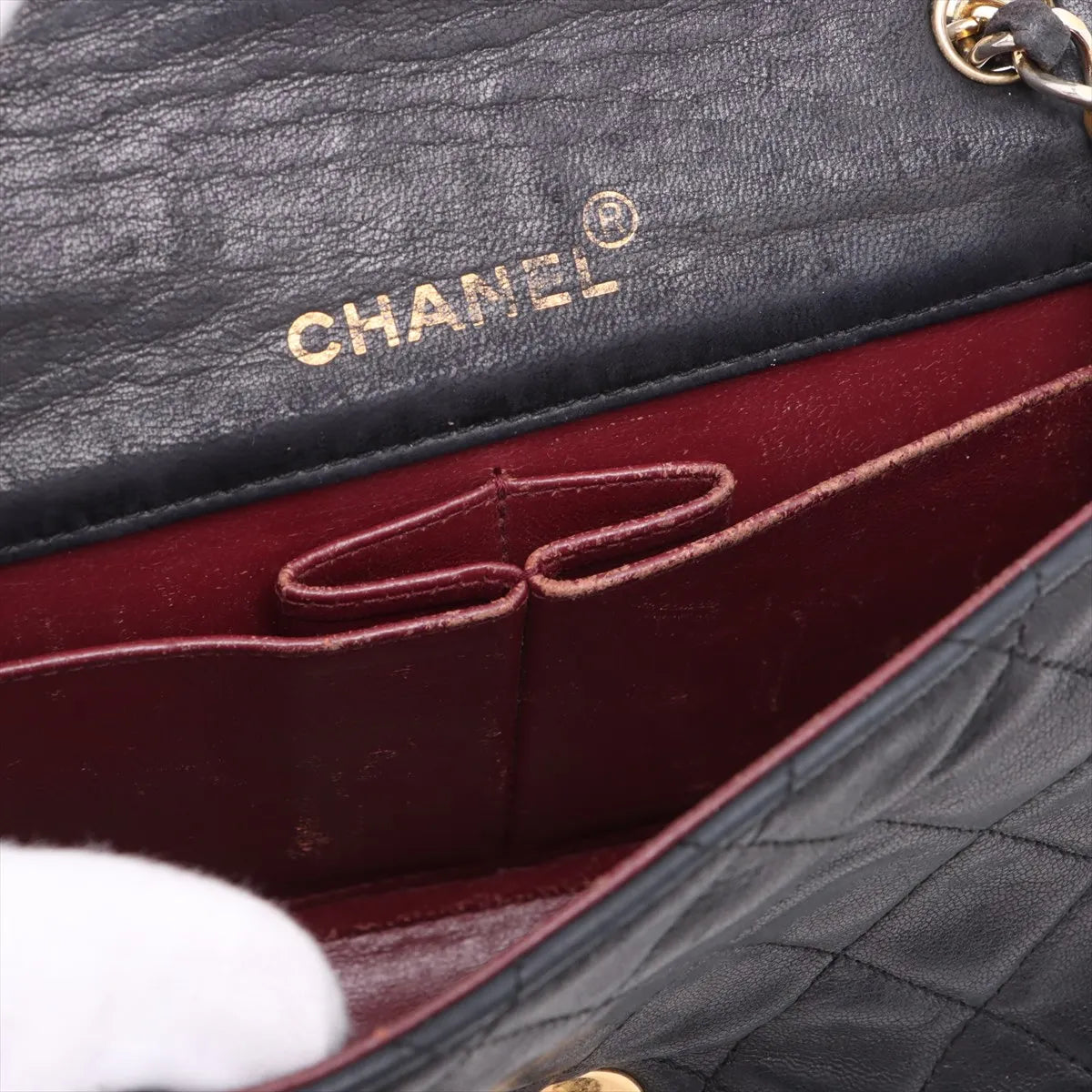 Chanel CC Logo Mini Matelasse 19 Lambskin Single Flap Single Chain Bag Black