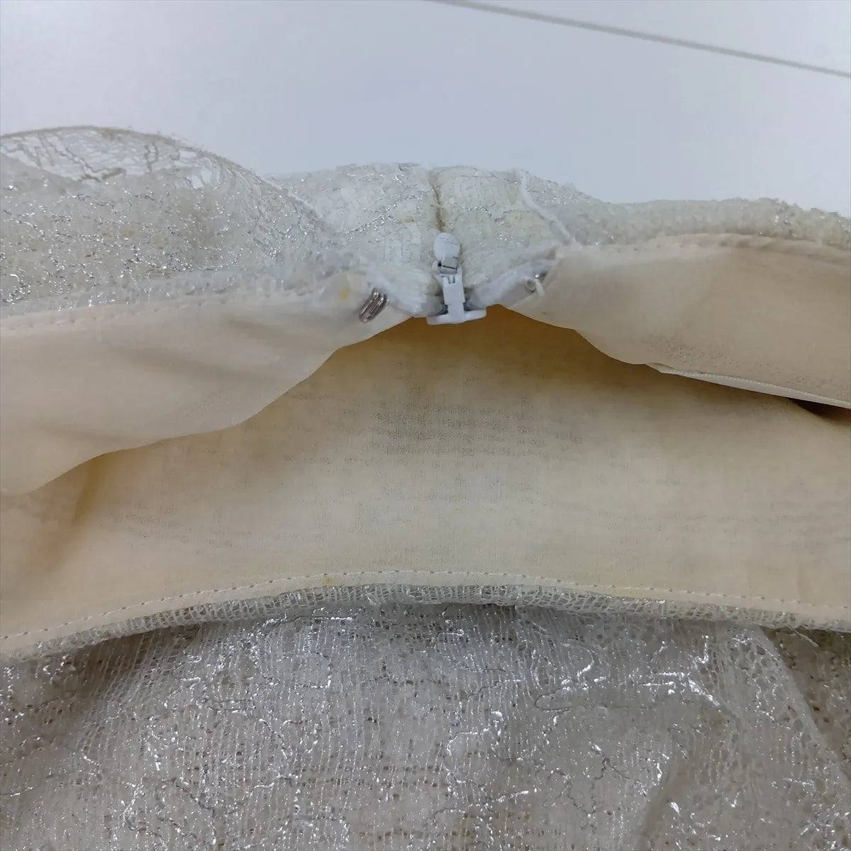 Chanel CC Logo Rayon Nylon Dress Ivory