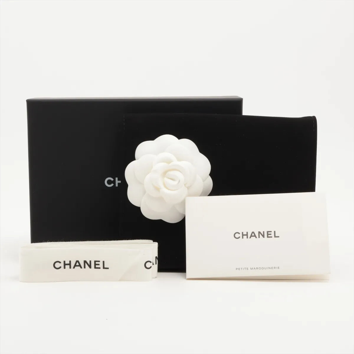 Chanel CC Logo Matelasse Caviar Skin Coin Purse Blue