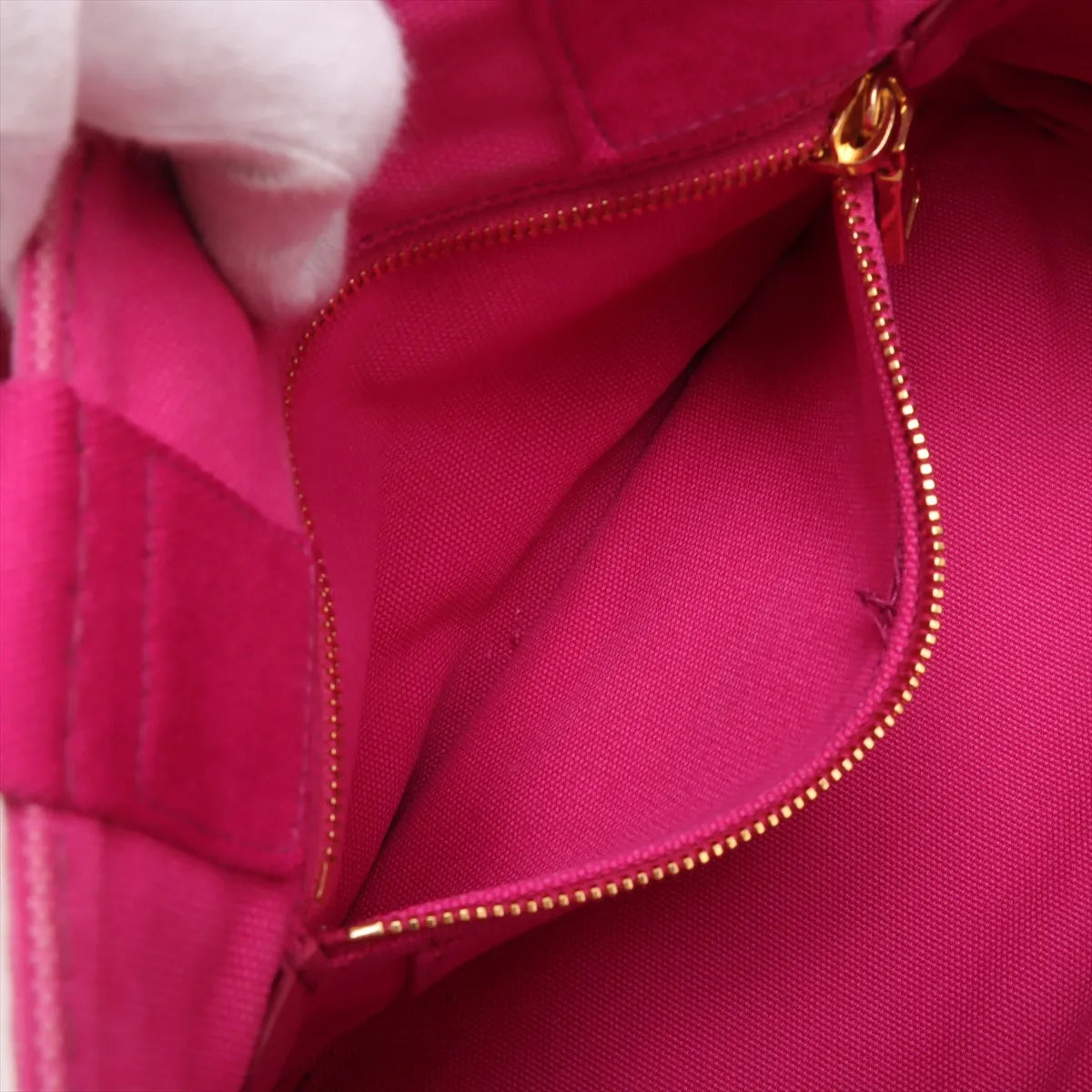 Prada Canapa Canvas Two-Way Handbag Hot Pink