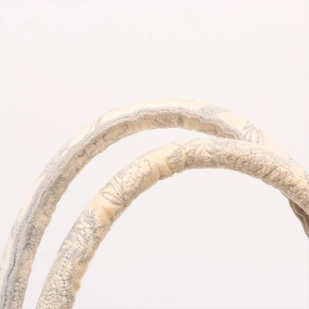 Christian Dior Toile De Jouy Embroidery Book Tote Large Gray