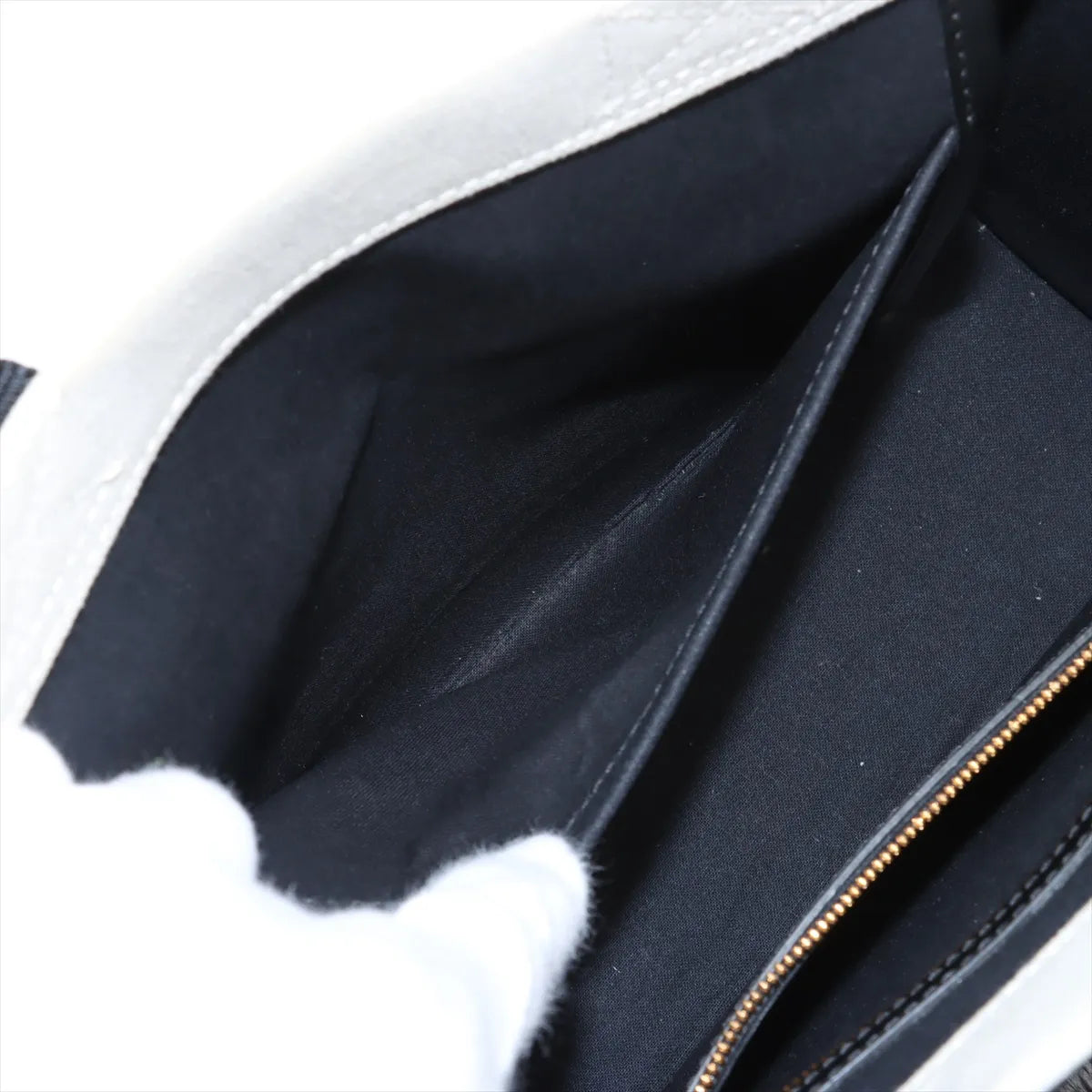 Balenciaga Hardware Canvas Leather Two-Way Tote Bag White x Black