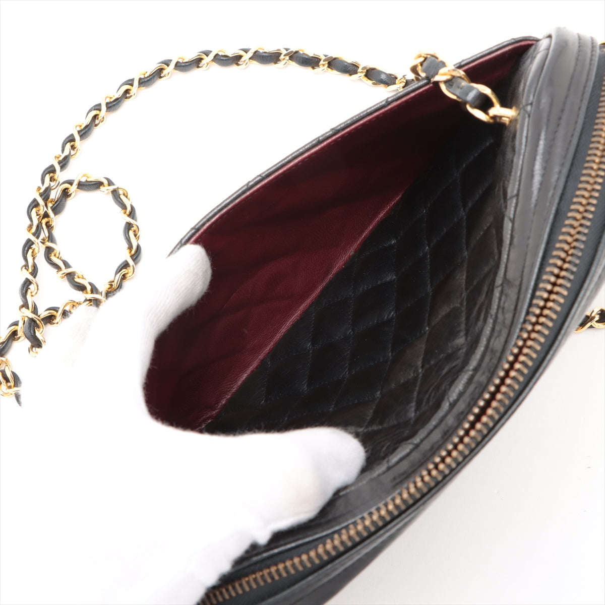 Chanel Matelasse Lambskin Chain Camera Bag Black * PREORDER *