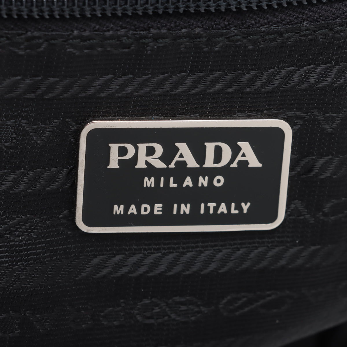 Prada Tessuto Saffiano Nylon Leather Drawstring Backpack Black