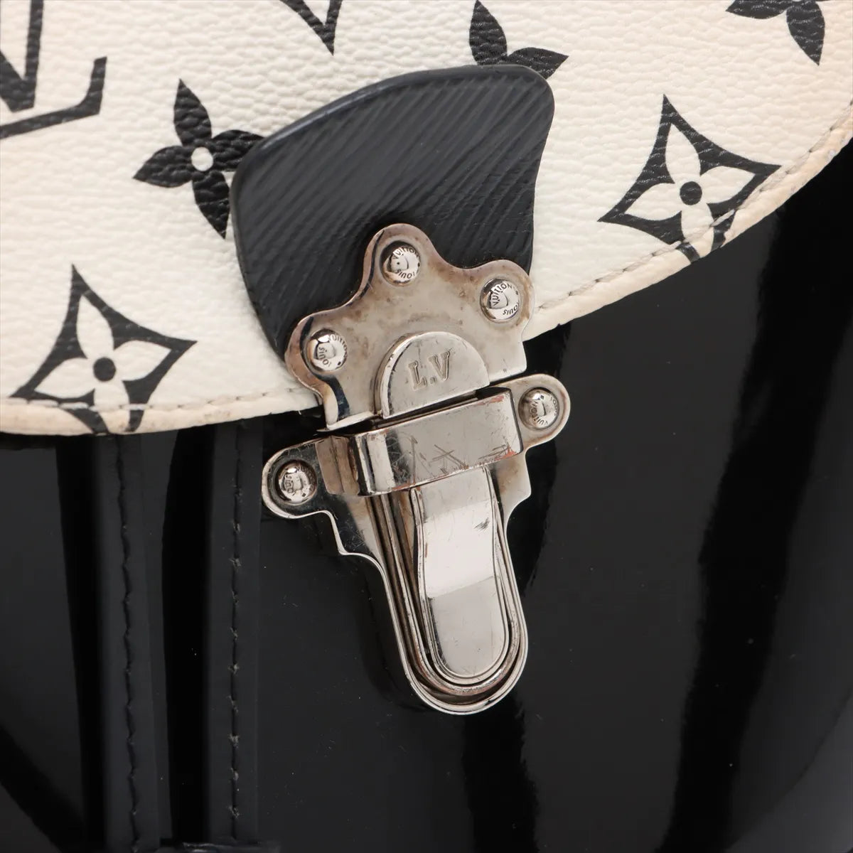 Louis Vuitton Vernis x Monogram Hot Springs Mini Backpack Black
