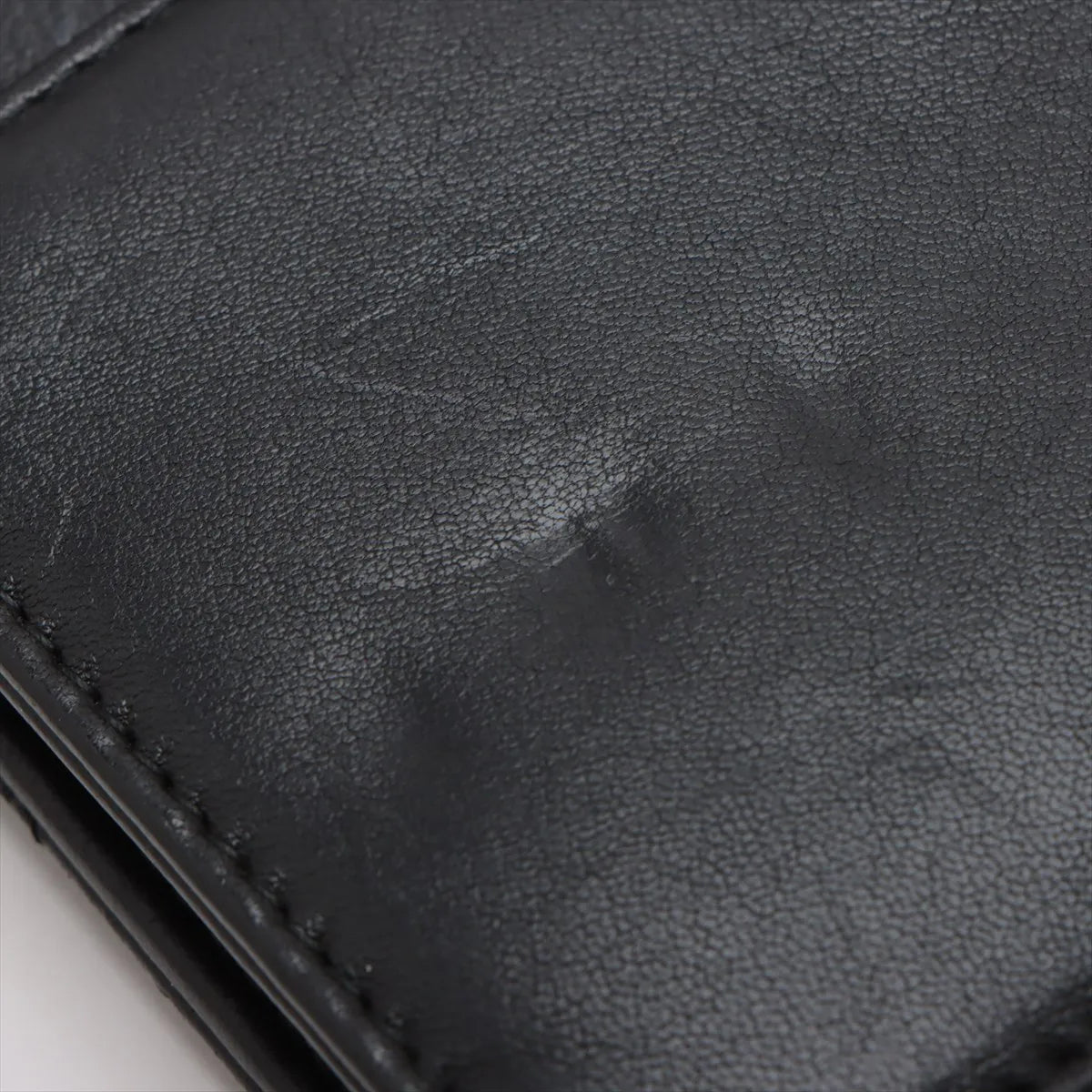 Chanel CC Logo Matelasse Lambskin Chain on Wallet Black