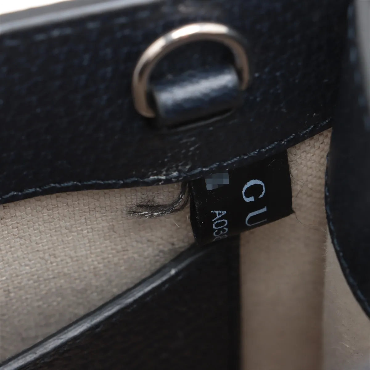 Gucci GG Supreme Canvas Unisex Small Tote Crossbody Bag Navy Blue