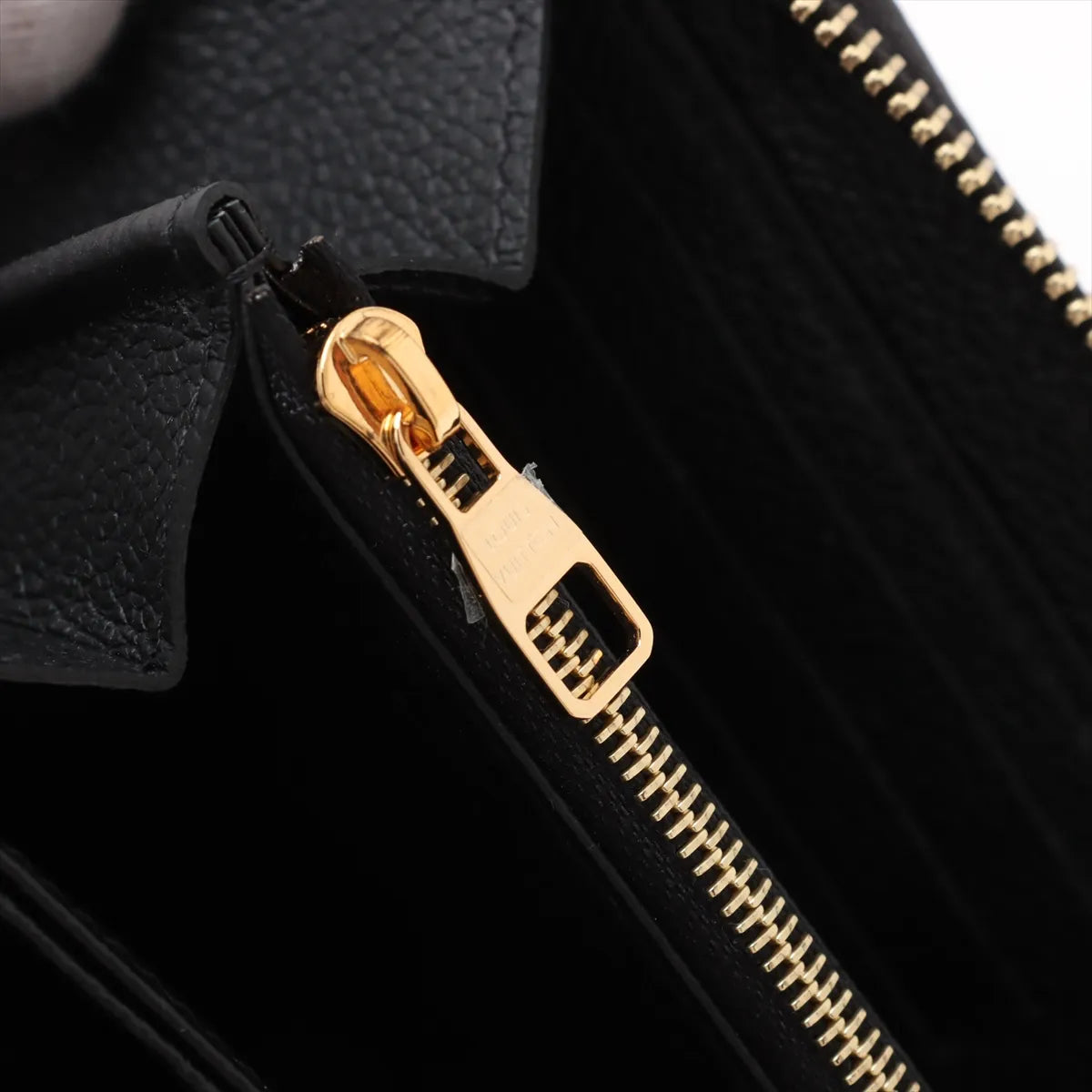 Louis Vuitton Bicolor Monogram Empreinte Zippy Wallet Black x Beige