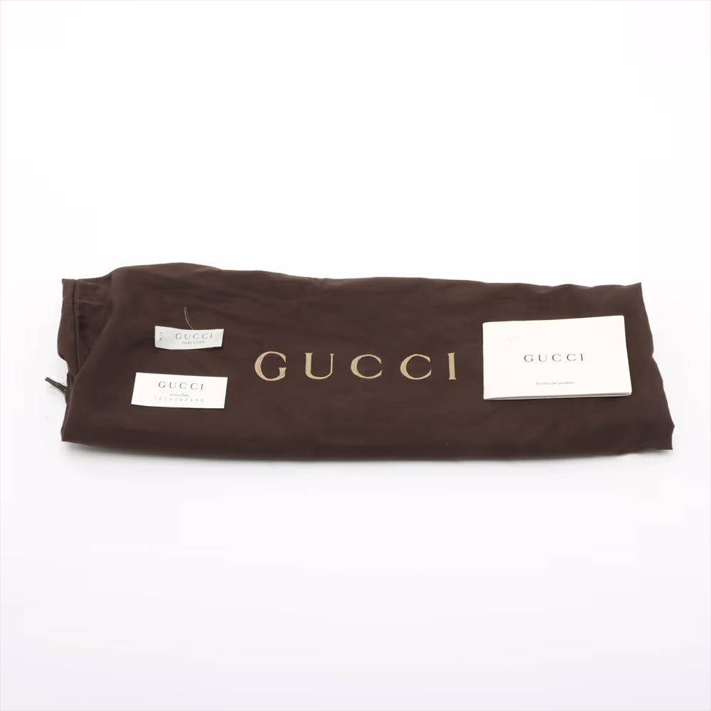 Gucci Interlocking GG Logo Leather Chain Shoulder Bag Red
