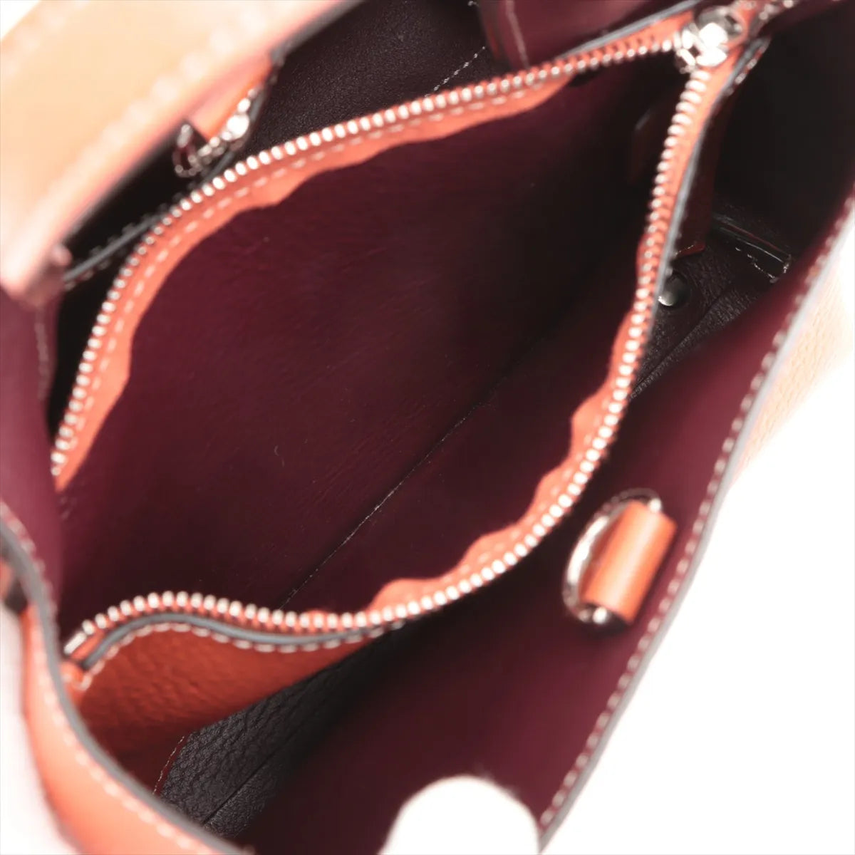 Tod's T Timeless Leather Two-Way Shoulder Bag Orange