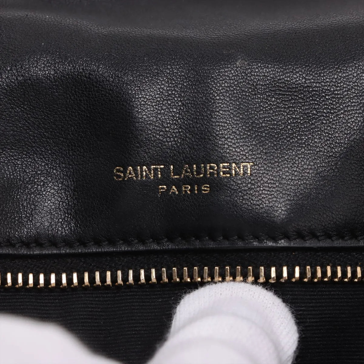 Saint Laurent Paris Niki Leather Chain Shoulder Bag Black