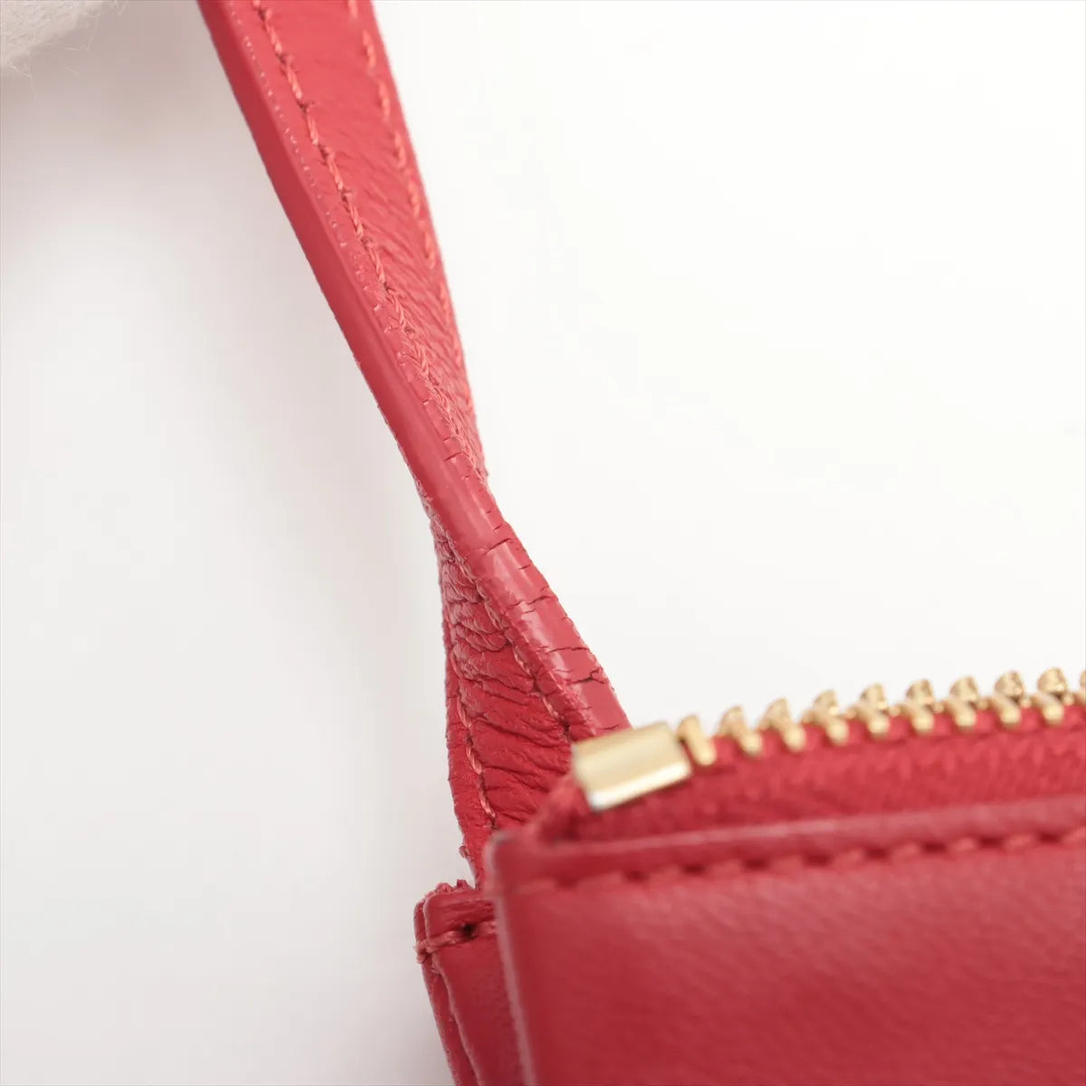 Celine Trio Leather Shoulder Bag Red