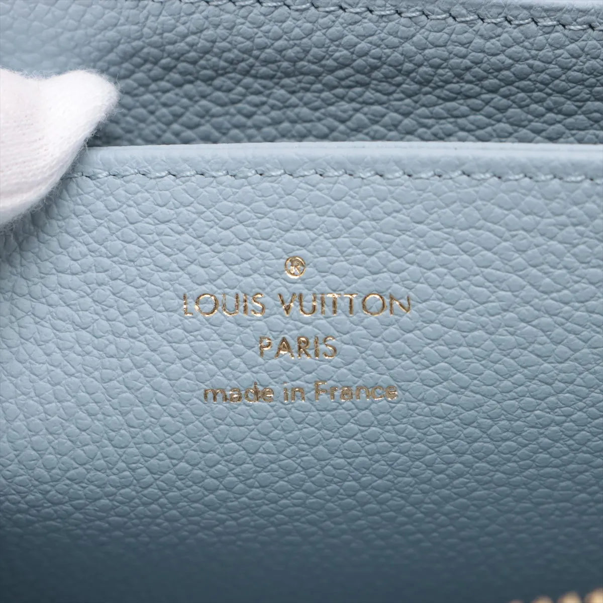 Louis Vuitton Monogram Empreinte Zippy Wallet Washed Blue