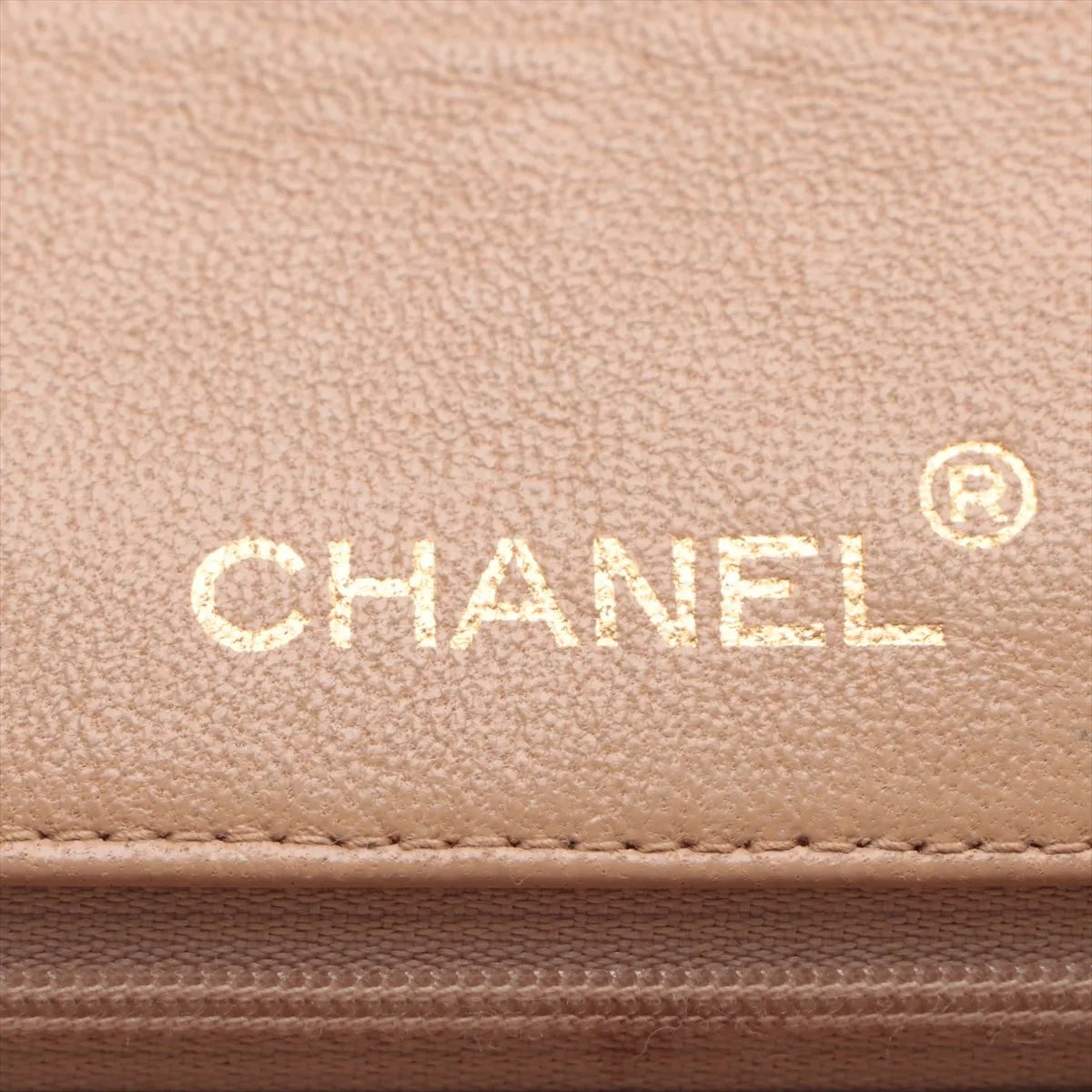 Chanel Matelasse Lambskin Double Flap Double Chain Bag Beige