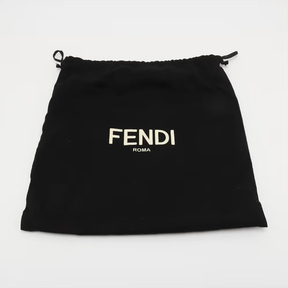 Fendi Selleria Mini Peek-a-boo Leather Two-Way Handbag Gray