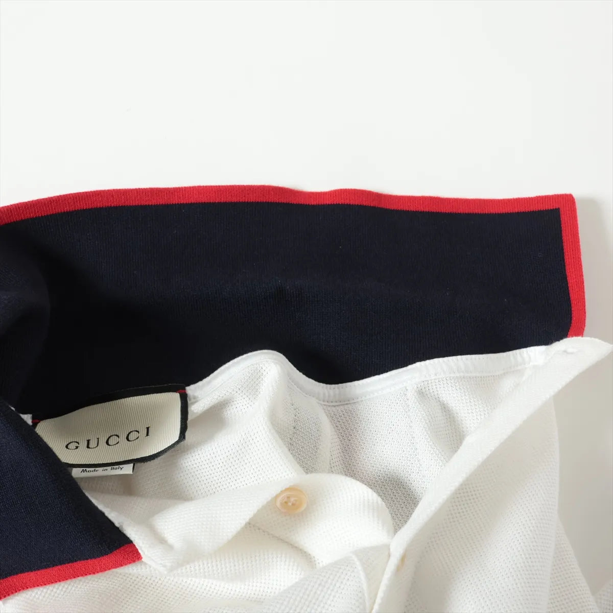Gucci Web Stripe Cotton Long Sleeve Shirt White