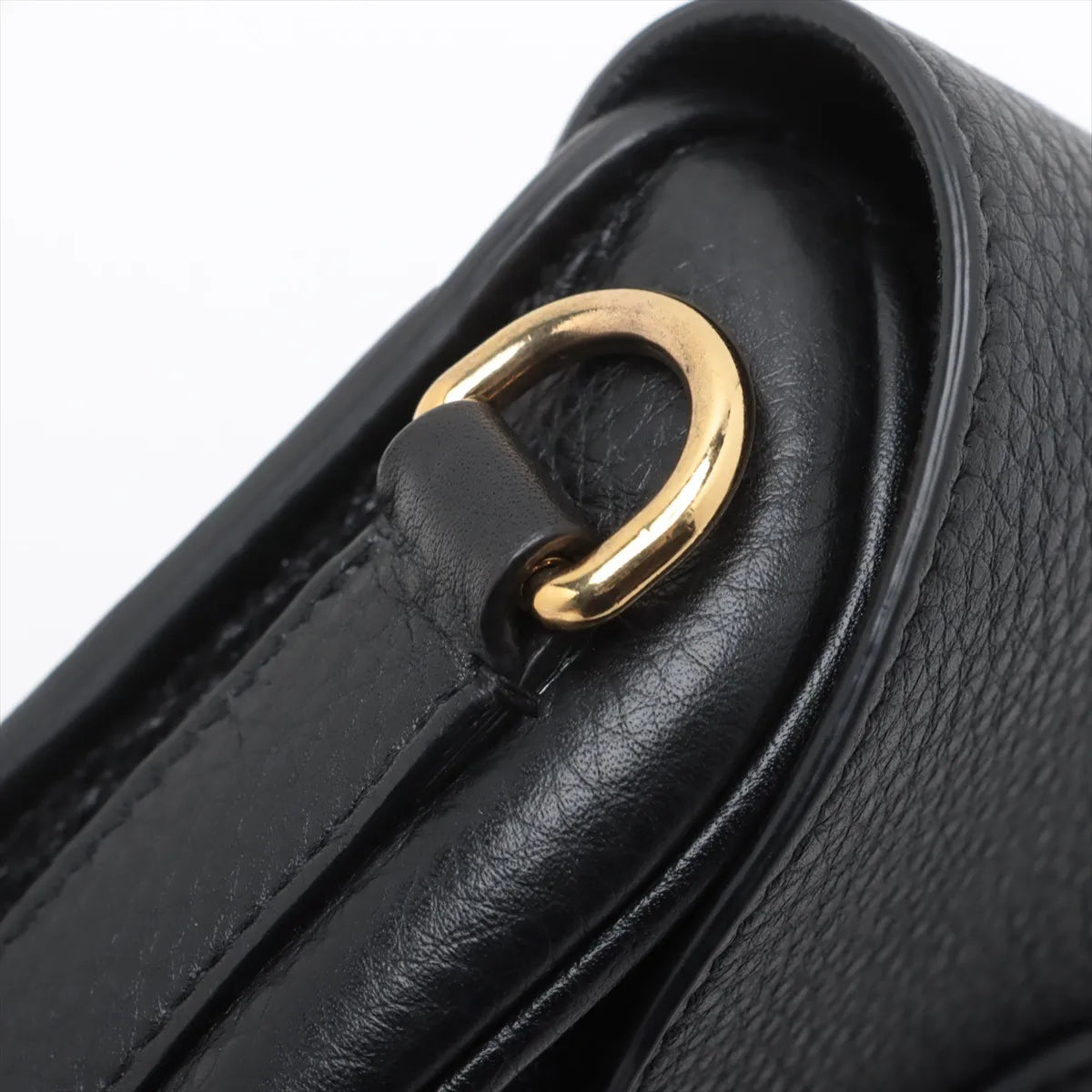 Christian Dior Bobby Leather Shoulder Bag Black