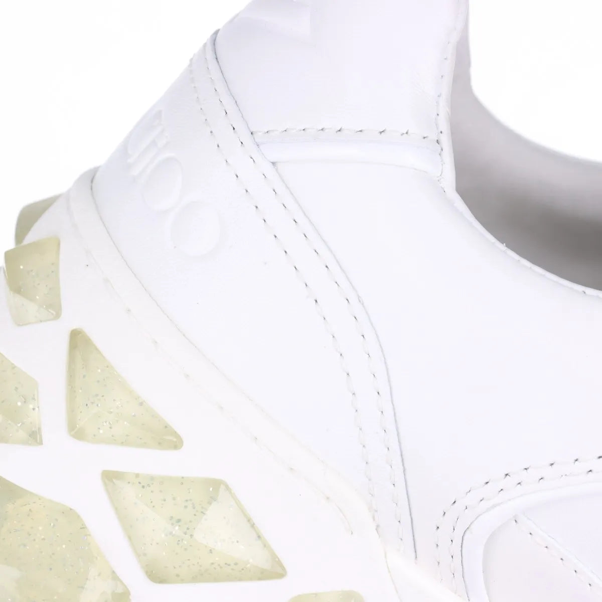 Jimmy Choo Diamond Leather Sneaker Unisex White