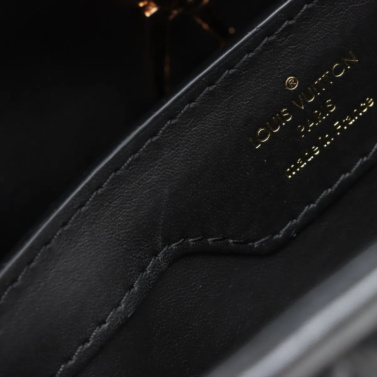 Louis Vuitton Monogram Flower Capucines MM Black