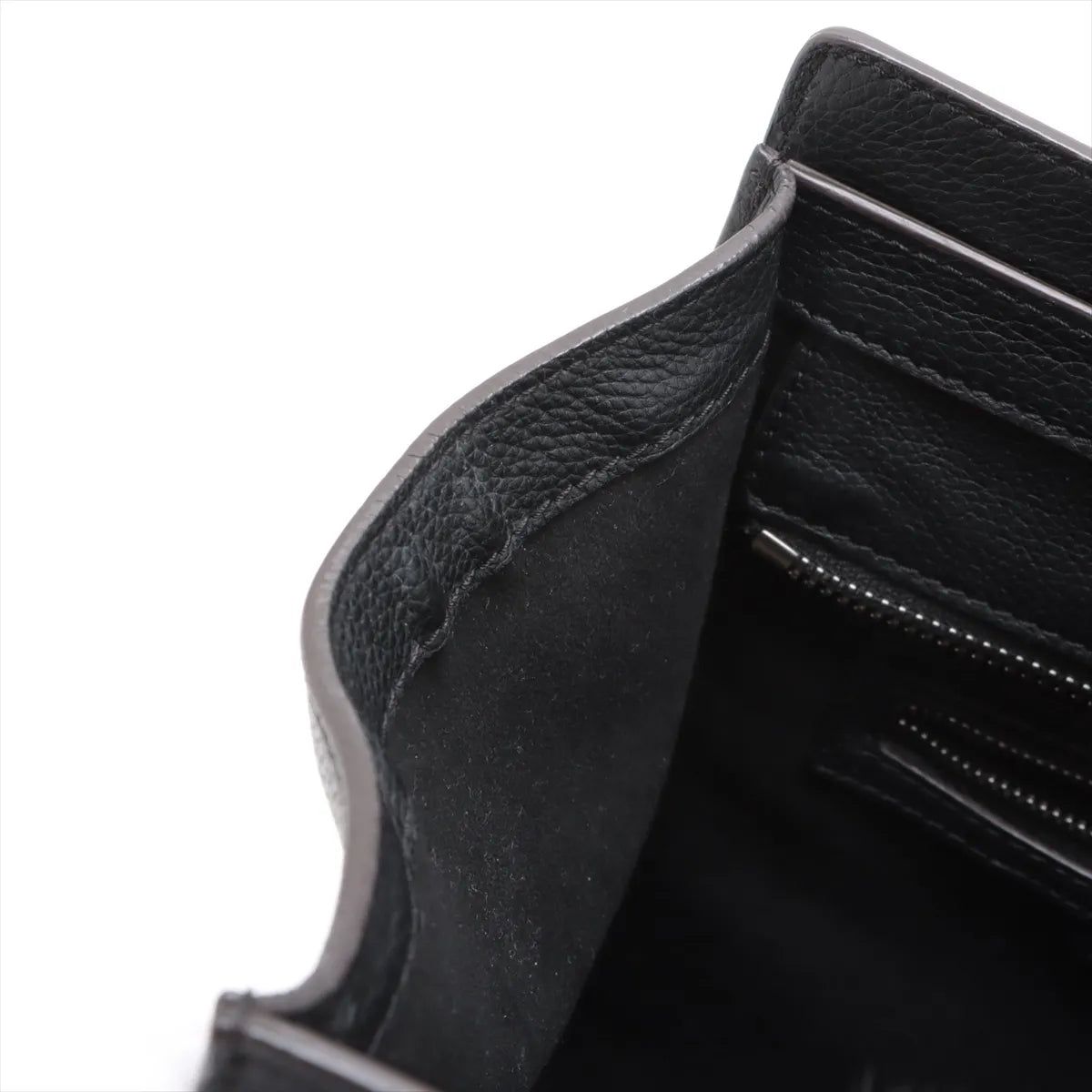 Celine Luggage Micro Shopper Leather Handbag Black