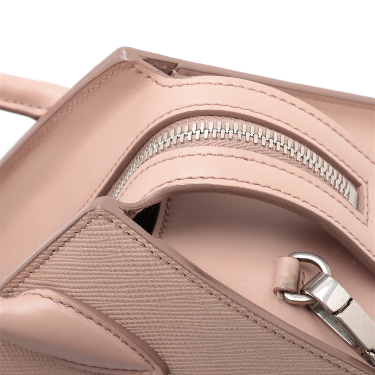 Prada Saffiano Monochrome Two-Way Shoulder Bag Pink Beige * PREORDER *
