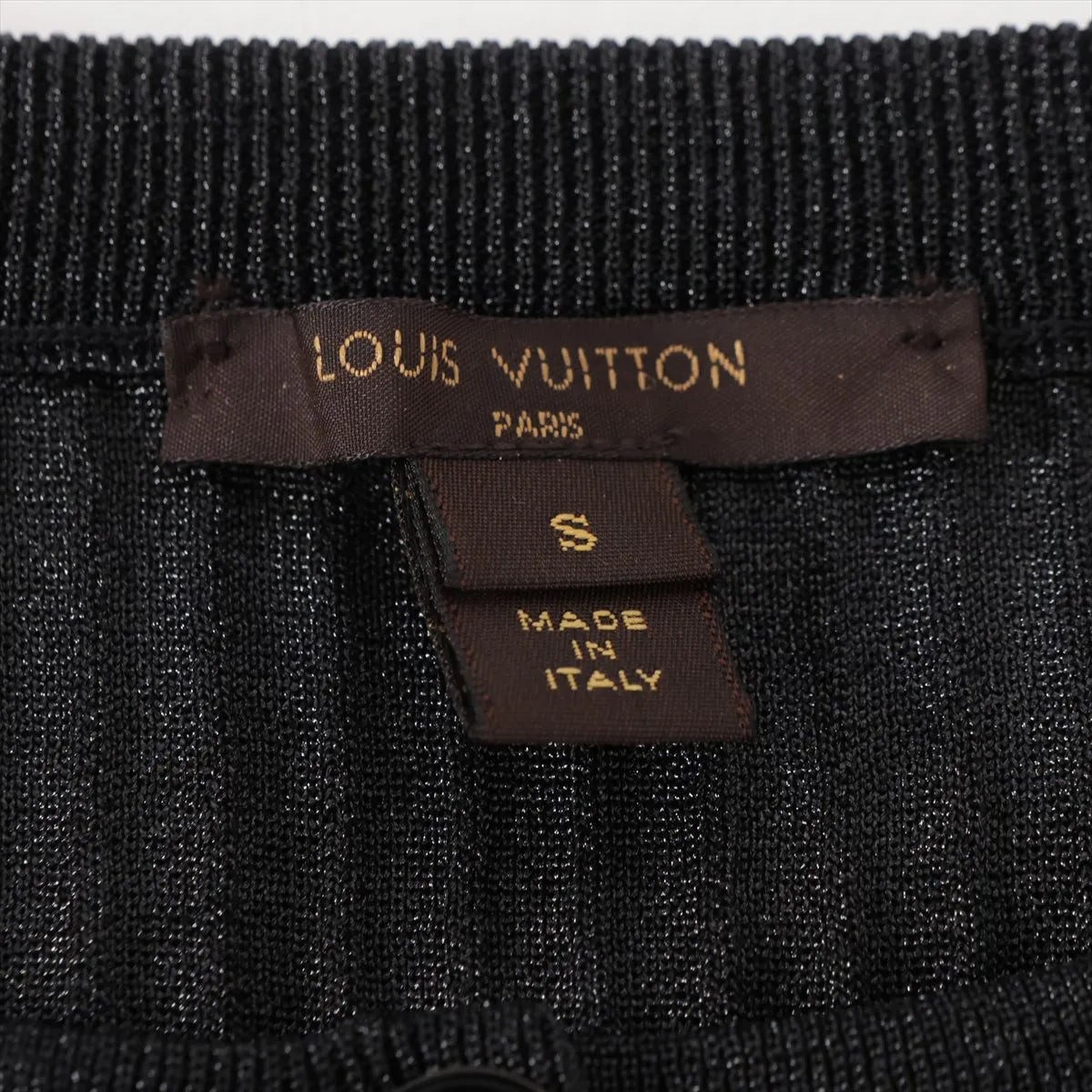 Louis Vuitton Sequins Polyester Long Sleeve Dress Black — product photo 12