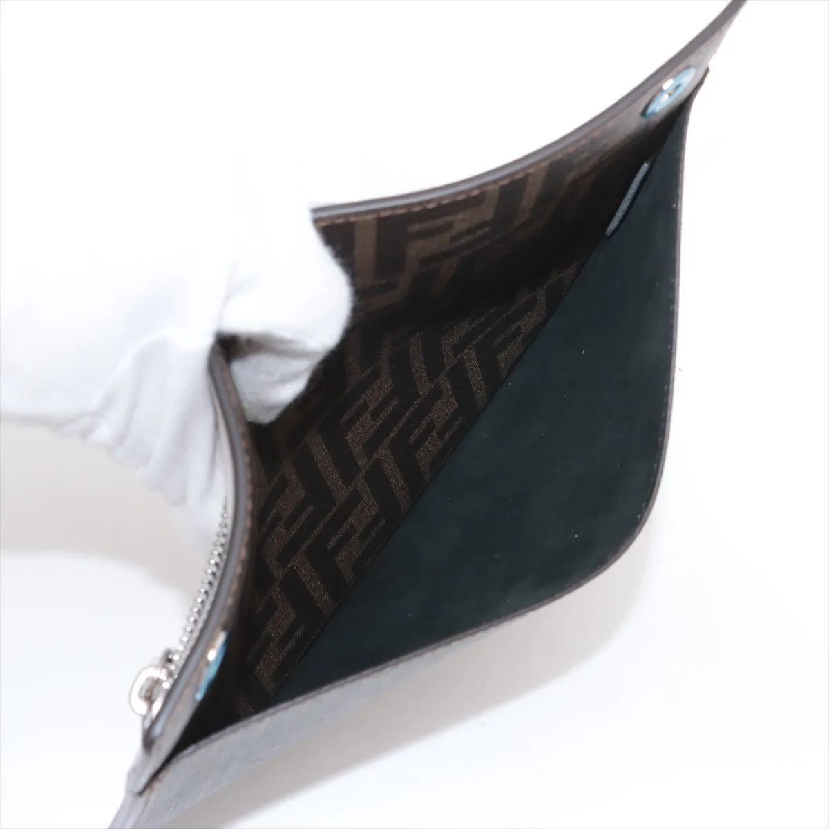 Fendi Peekaboo ISeeU Medium Shoulder Bag Gray